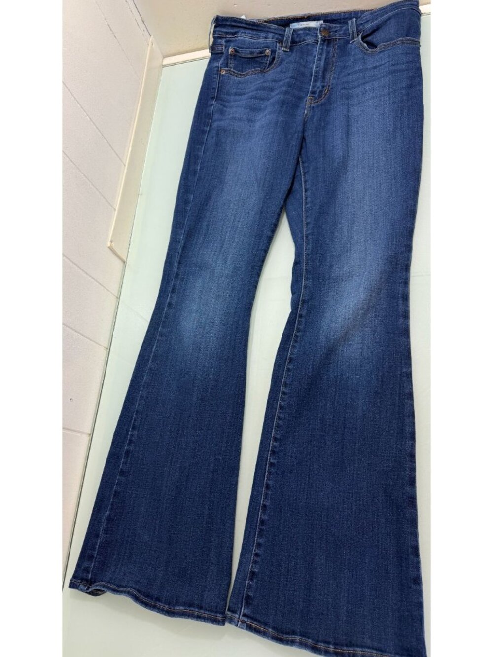 Levis 726 Flare Jeans Women's 30X32 Blue Stretch High Rise Y2K Boho Hippie